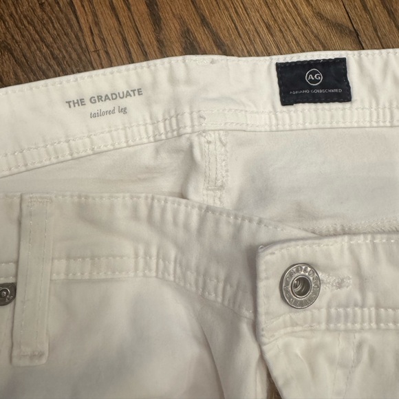 AG Adriano Goldschmied “The Graduate” White Tailored Leg Jeans – Size 40x34 - Picture 7 of 8